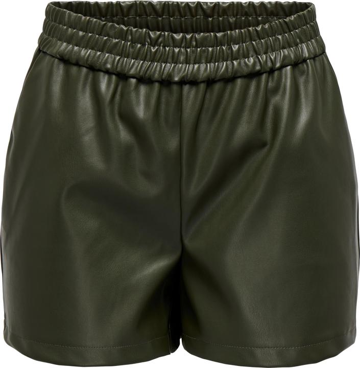 JdY JDYALAIA Mittlere Taille Normal geschnitten Kunstledershorts Kunstledershorts