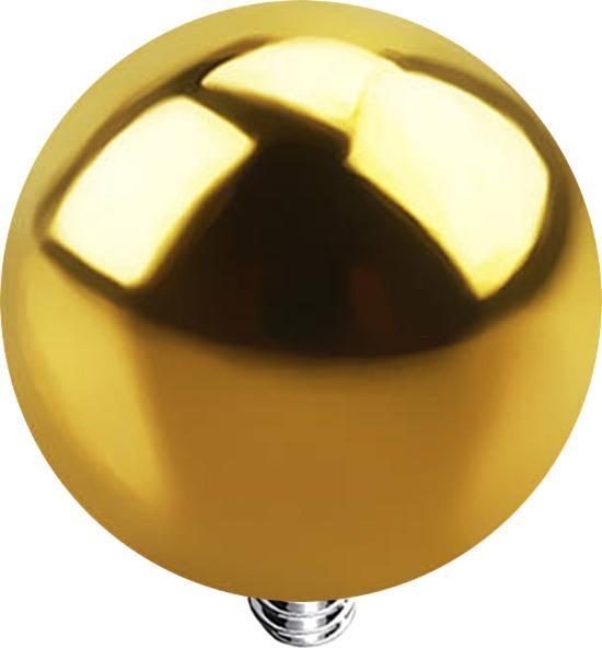Produktbild Star Piercing Dermal Anchor Kugel vergoldet (Titan G23, ohne Messing)