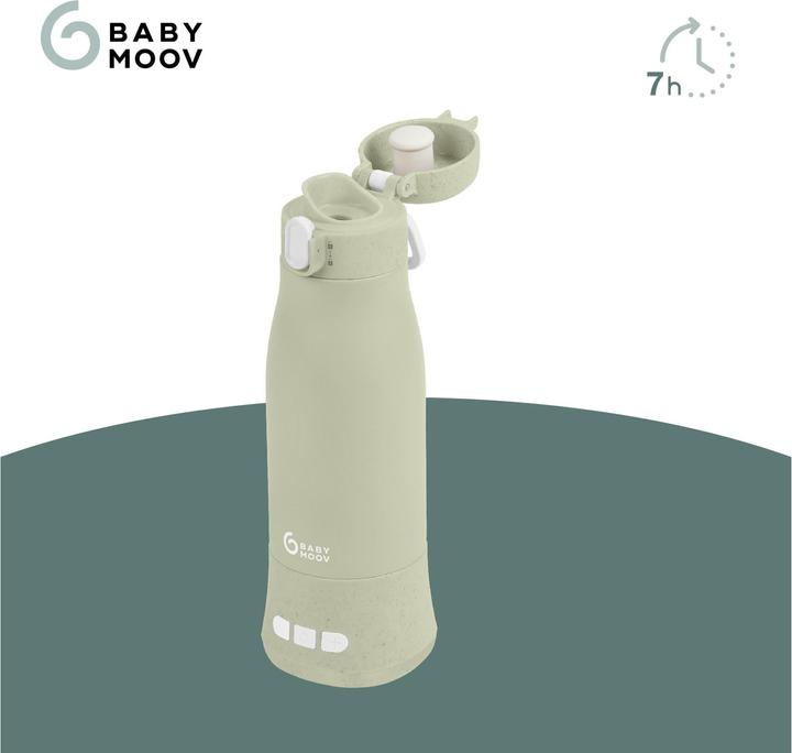 Image du produit Babymoov Chauffe-biberon nomade MOOV & FEED Sage green