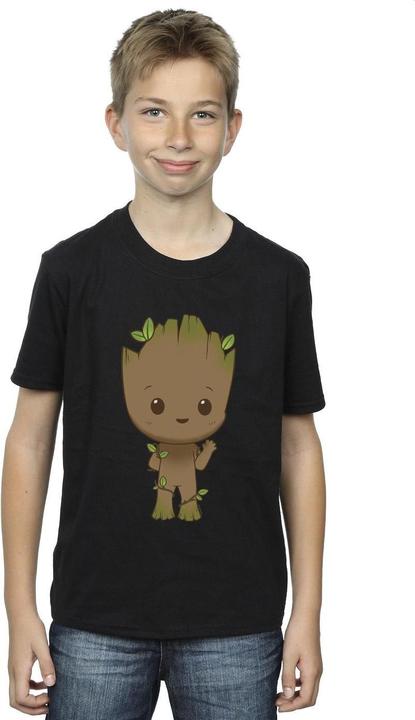Actual product image Boys I Am Groot Chibi Wave Pose T-Shirt (128)