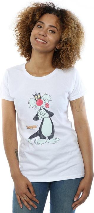 Image du produit Looney Tunes - T-shirt SYLVESTER DISTRESSED - Femme (S)