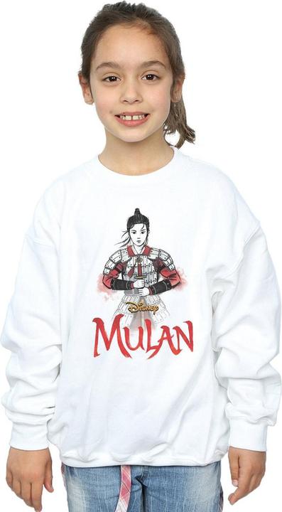 Actual product image Disney Girls Mulan Movie Sword Pose Sweatshirt (152, 158)