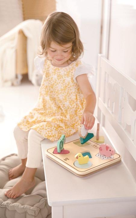 Image du produit Hape Puzzle de bruits d'animaux Tom (6 pièces)