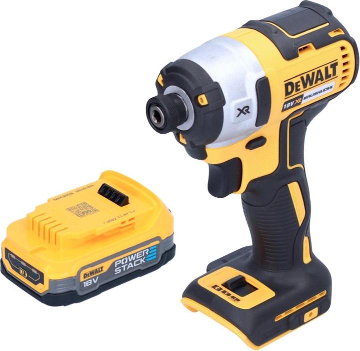 Produktbild DeWalt DCF 887 N Akku Schlagschrauber 18 V 205 Nm 1/4" Brushless + 1x Akku 1,7 Ah - ohne Ladegerät (Akkubetrieb)