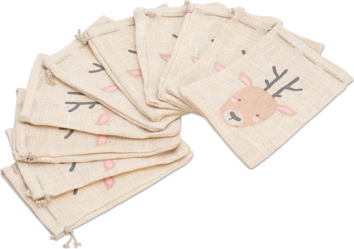 Produktbild Folia 10 Nikolausbeutel Rentier klein (Geschenktüte, 10 x)