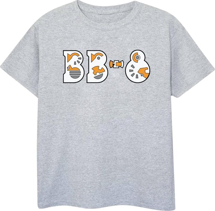 Star Wars The Rise Of Skywalker BB8 Text Logo TShirt (3XL)