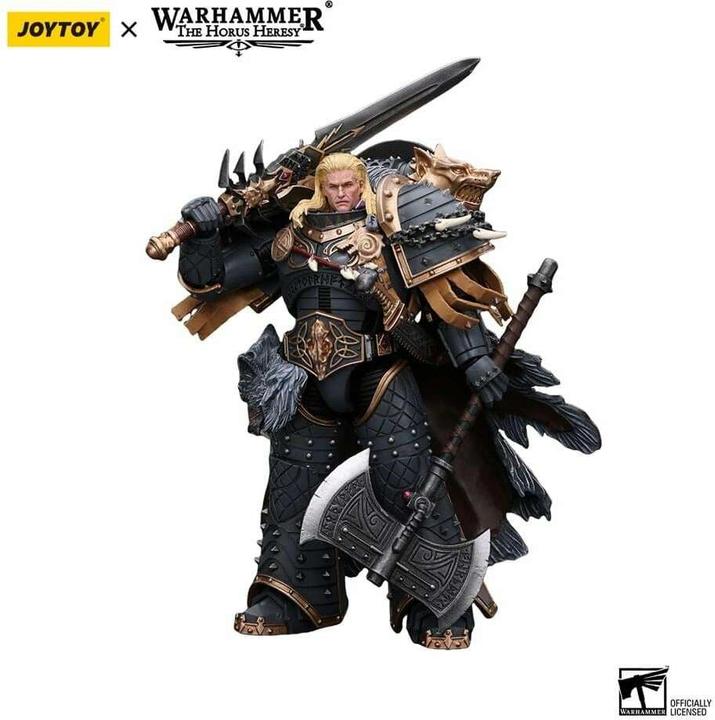 Image du produit Joy Toy Warhammer The Horus Heresy Figurine 1/18 Space Wolves Leman Russ Primarch of the VIth Legion 12 c