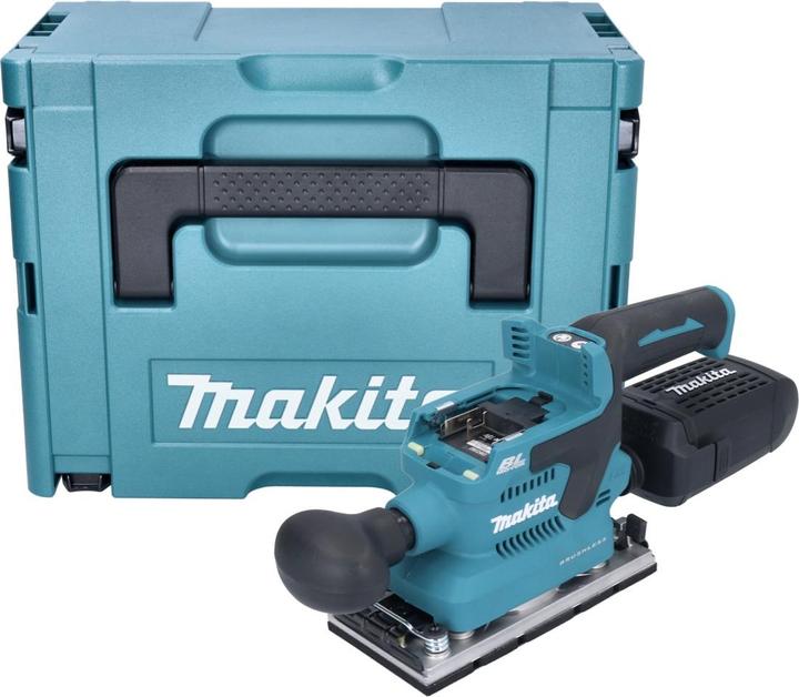 Actual product image Makita DBO 382 ZJ Battery orbital sander 18 V 93 x 185 mm Brushless + Makpac - without battery, without (Sander, 200 W)