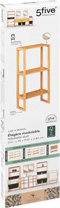 Immagine prodotto 5Five Scaffale in bambù - 35 x 20 x 84 cm (35 x 20 x 84 cm)