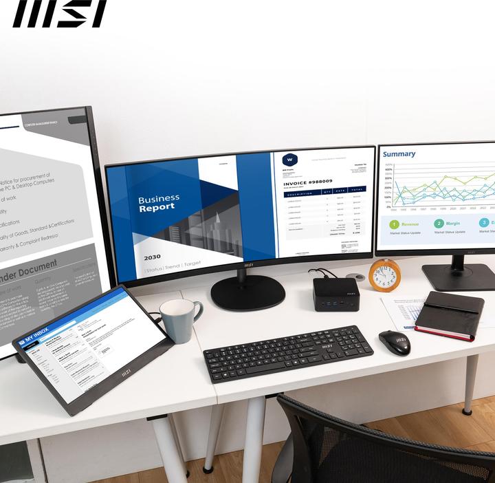 Image du produit MSI Cubi NUC 1MG (Sans système d'exploitation) (Intel Core 7 150U, 16 Go, 512 Go, Intel UHD Graphics)