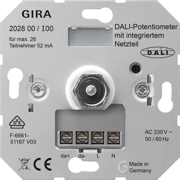 Actual product image Gira DALI potentiometer power supply unit 202800 Insert