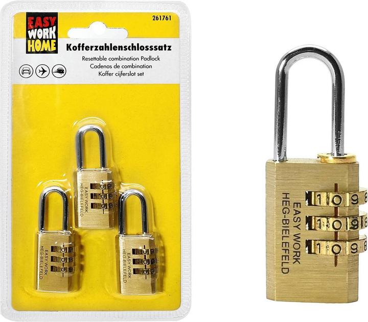 Image du produit Easy Work Jeu de serrures à combinaison