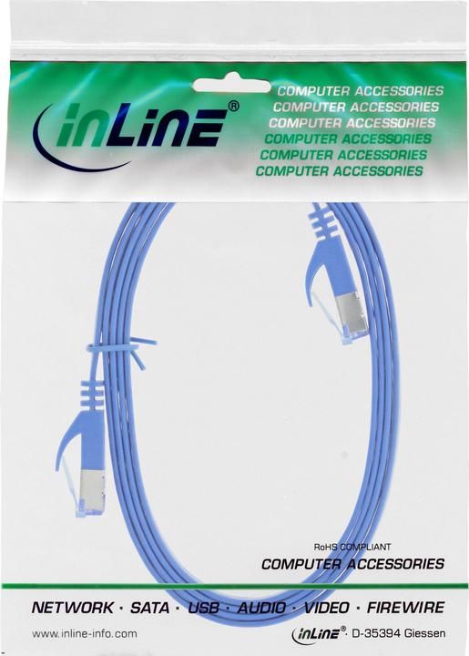 Produktbild InLine Patch-Kabel RJ-45 (M) bis RJ-45 (M) (U/FTP, PiMF, CAT6a, 2 m)