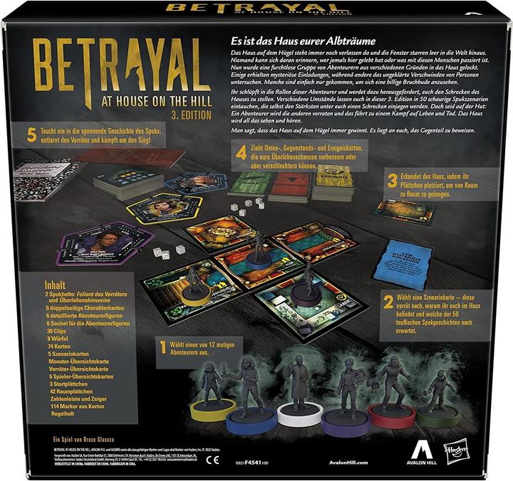 Produktbild Hasbro Gaming Betrayal at House on the Hill: 3rd Edition (Englisch)