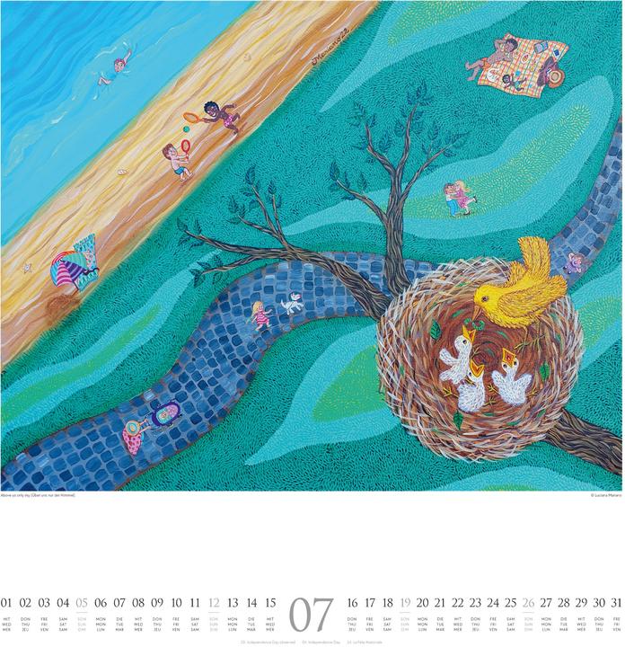 Produktbild Naive Malerei Kalender 2026 (48 x 54 cm, Harter Einband, Deutsch, Englisch, Französisch)