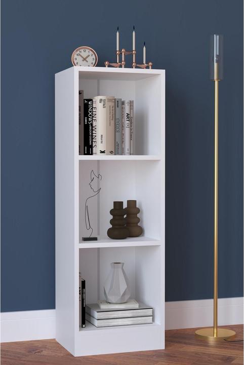Actual product image VCM Wood Storage Stand Shelf Bookcase Decorative Books Stand Shelf Dilos S 3-fold (38 x 30 x 114 cm)