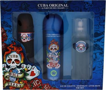 Actual product image Cuba SET ORIGINAL Heartbreaker For Men EDP spray 100ml + Deo spray 200ml + AS 100ml (Fragrance set)