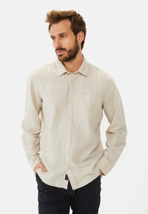 Image du produit Camel Active Langarm-Leinenhemd mit Soft-Wash-Veredelung (XL)