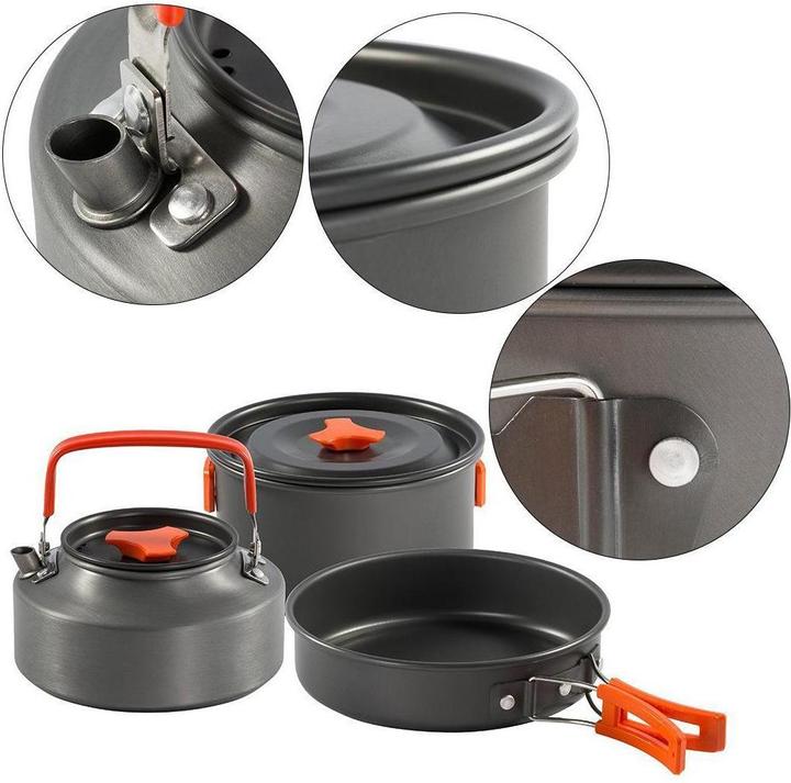 Produktbild JTI Campingkocher mit Kaffeekanne und Brenner