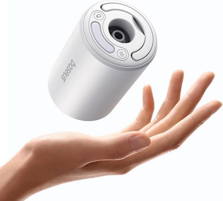 Actual product image Baseus PocketGo Pro Series Portable Air Pump Stellar White (Built-in display, Built-in microphone, Rechargeable battery)