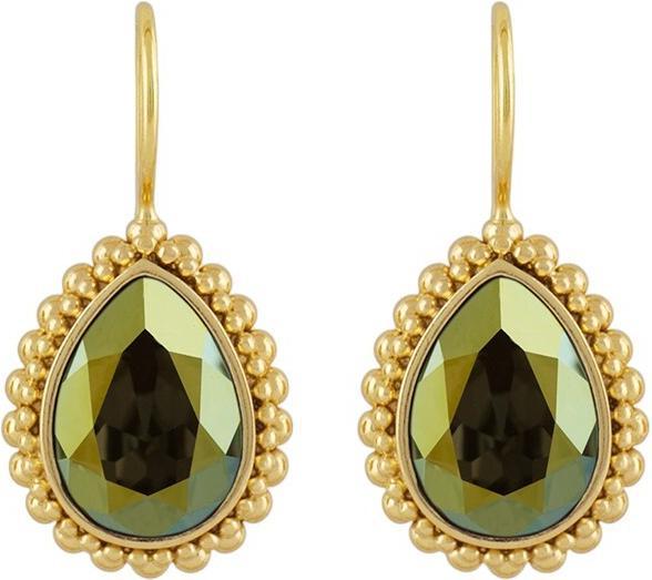 Produktbild Steinkult Ohrringe "Amber" (Messing, Kristallstein, 18 Kt. Vergoldet)
