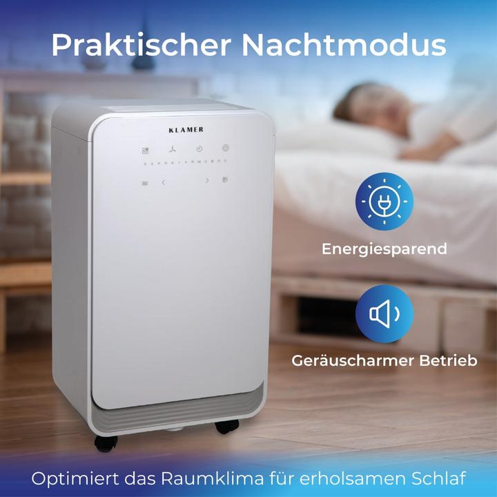 Produktbild KLAMER Luftentfeuchter 12L (30 m², 12 l/24h)