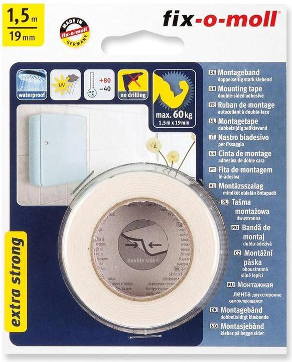 Actual product image Fix-o-moll Power Mount white 30kg 150cm 19mm (19 mm)
