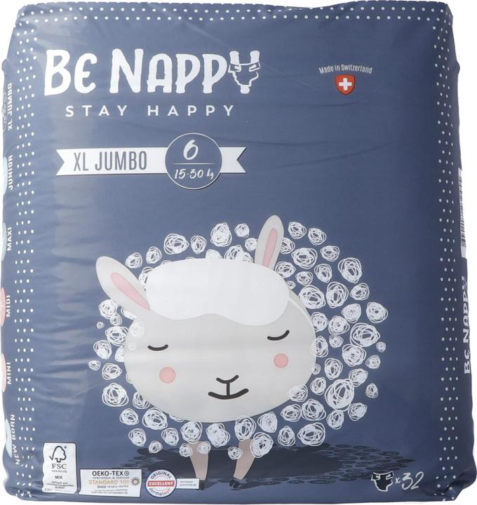 Be Nappy Windel (Gr. 6, Tragepack, 32 Stück)