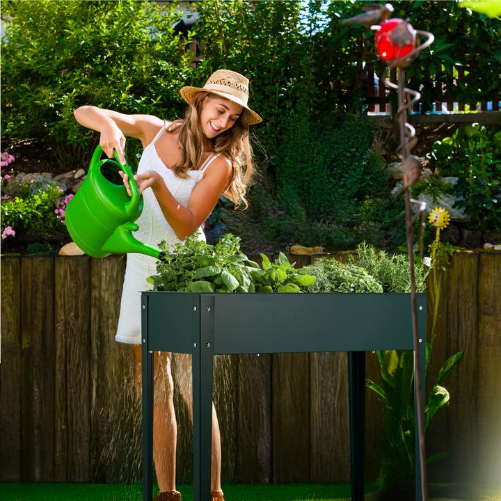 Actual product image Relaxdays Grünes Hochbeet aus Metall