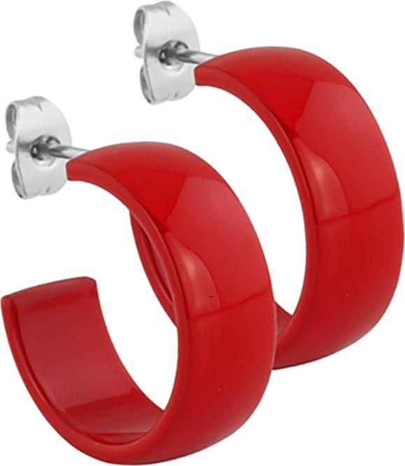 Produktbild Star Piercing Ohrstecker Fire Red rund abgerundet 8x20 (ohne Messing, Chirurgenstahl 316L)