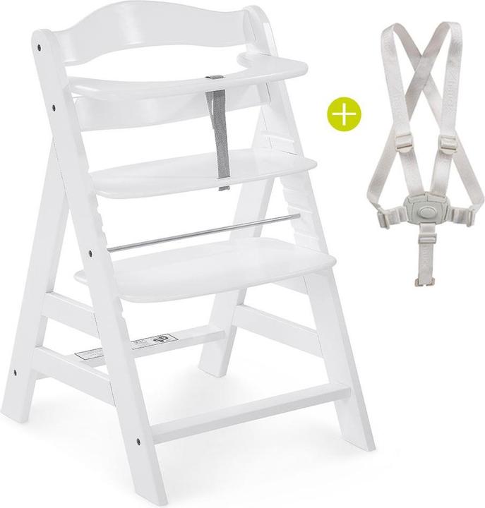 Actual product image Hauck Highchairs Alpha Plus White Newborn Set - 4-piece highchair + (Highchair)