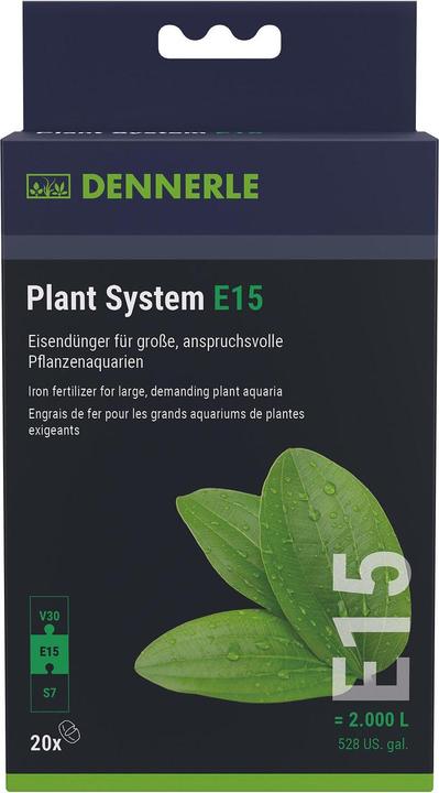 Produktbild Dennerle Plant System E15 Eisendünger, 20 Tabletten (Aquarium Dünger)