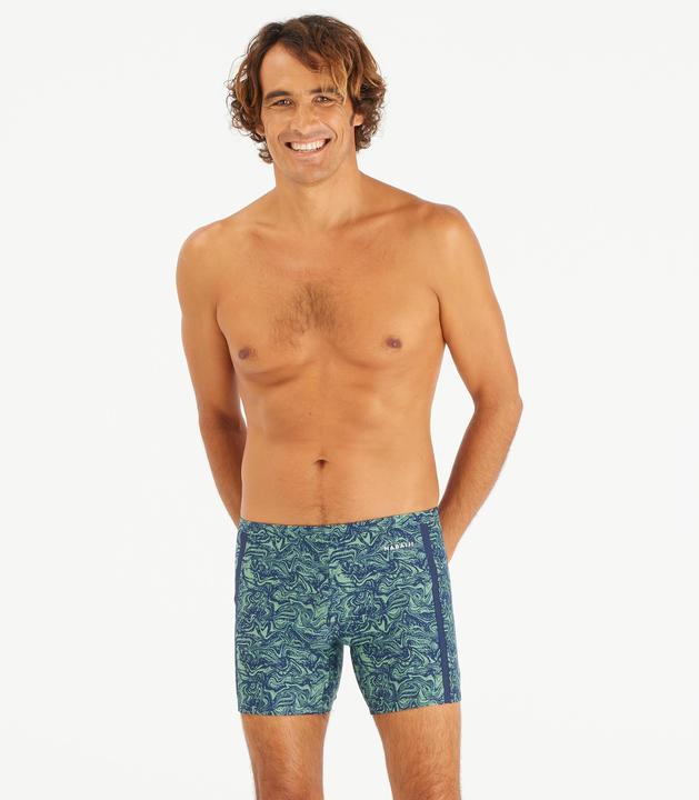 Produktbild Nabaiji Badehose Midjammer Herren - 100 Yoko Wave blau/khaki (XL)