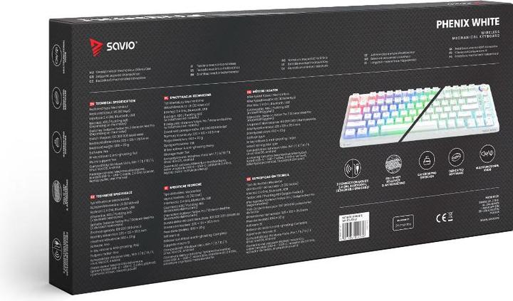 Immagine prodotto Savio Phenix White Gat Yellow (Ing. Int., Cablato, Senza fili)