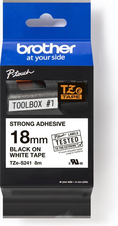 Produktbild Brother Tze-S241 (1.80 cm, Schwarz, Weiss)