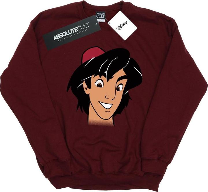 Actual product image Disney Mens Aladdin Headshot Sweatshirt (S)
