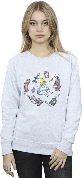 Immagine prodotto Disney Felpa Donna/Ladies Alice Nel Paese Delle Meraviglie che Cade (L)