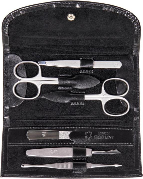 Immagine prodotto Sacher TT400R.0104 - Astuccio per manicure da 6 pezzi Set per manicure in pelle nera