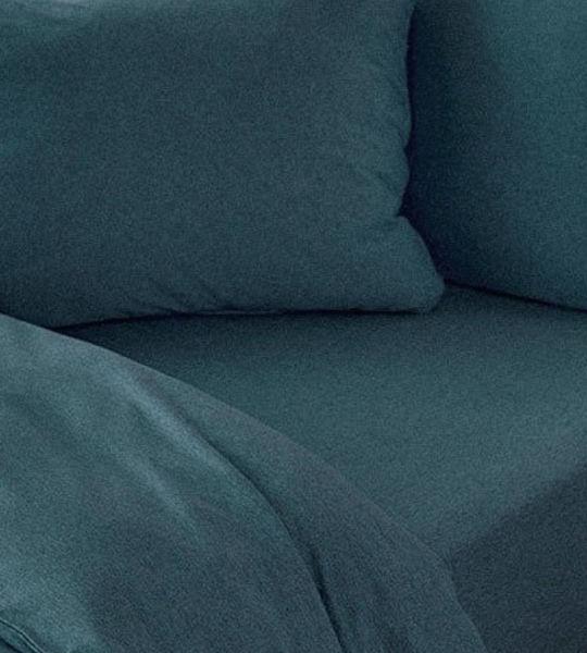 Image du produit Living Home Jersey mélangé uni (Set de linge de lit, 50 x 70 cm, 160 x 210 cm)