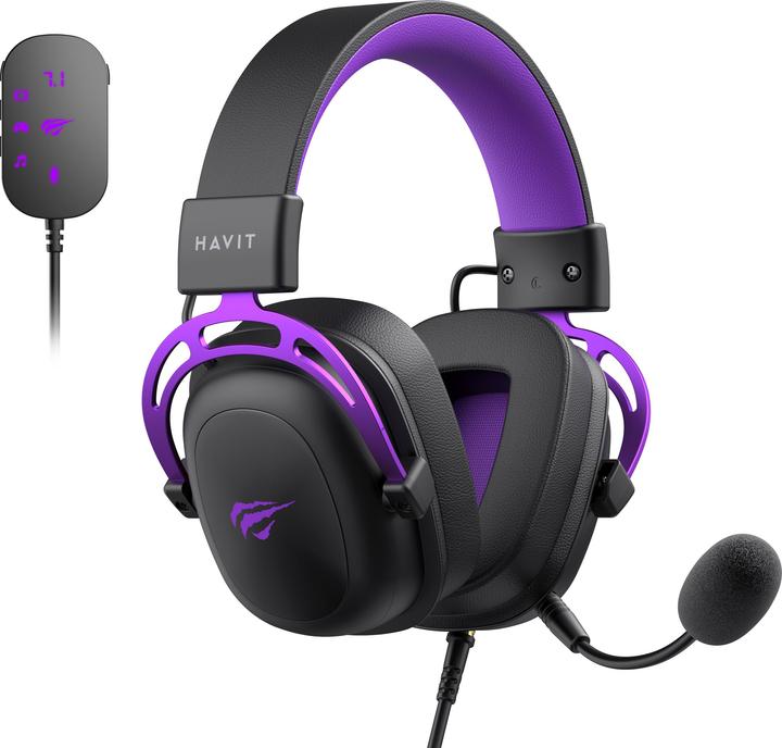 Immagine prodotto Havit H2002C+U (black+purple) (Cablato)
