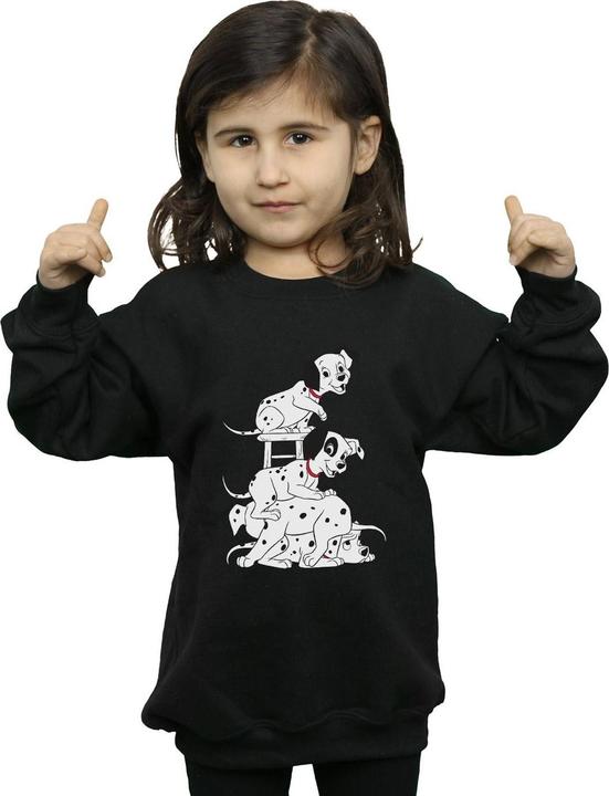 Actual product image Disney Girls 101 Dalmatians Chair Sweatshirt (128)