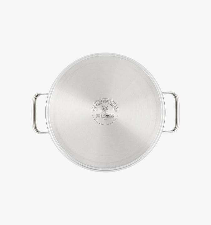 Produktbild WMF Kochtopf Dampfgarer rund 28cm Glasdeckel Silikonrand Vitalis Edelstahl (EU-Stecker)