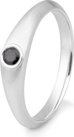 Produktbild Breuning RING - BRILLANT 0,15 Ct. schwarz (60, 585/14 K Gold)
