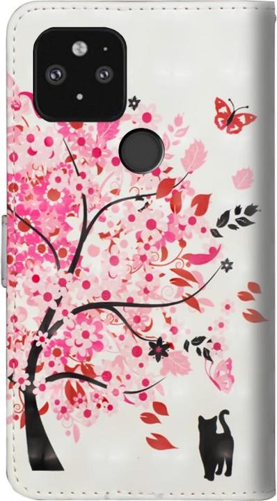 Produktbild Cover-Discount Google Pixel 5 - Etui Glitzer Effekt Baum rosa (Google Pixel 5)