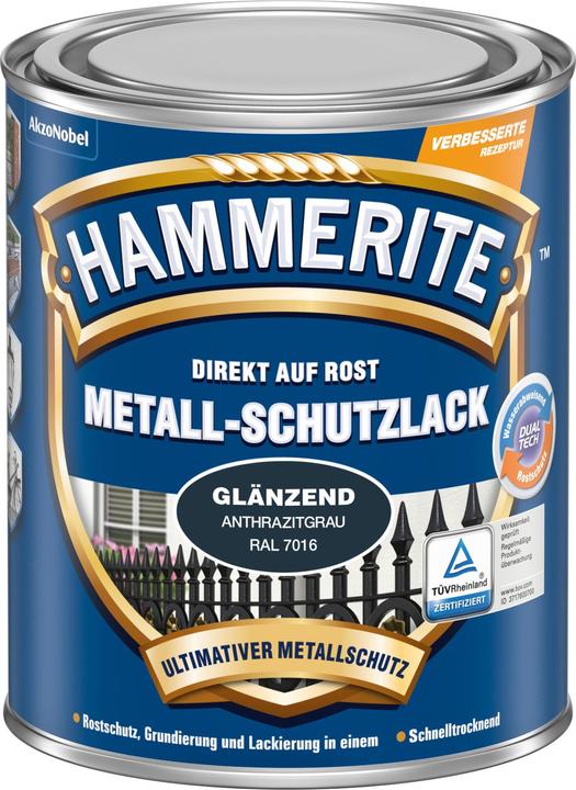 Produktbild Hammerite Metallschutzlack glnzend anthrazitgrau 750 ml (750 ml, Anthrazitgrau)