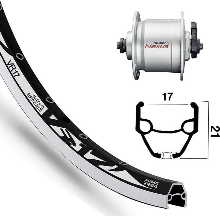 Produktbild Rodi VR17 Vorderrad 622-17 36L mit DH-3N30 Nabendynamo (Vorderrad, 28")