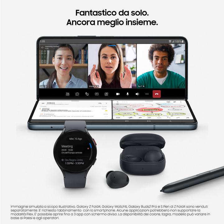Produktbild Samsung Galaxy Z Fold4 (256 GB, Phantom Black, 7.60", SIM + eSIM, 50 Mpx, 5G)