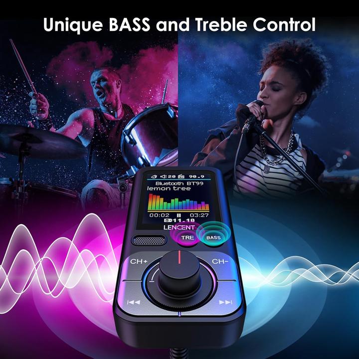 Immagine prodotto Lencent FM-Transmitter mit Bluetooth