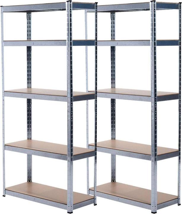 Actual product image Grafner Double heavy duty shelf 1,80m workshop shelf on 5 levels 1750kg load capacity TÜV / GS tested