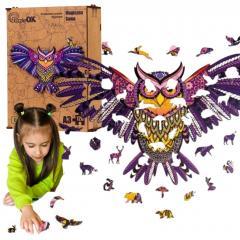 Produktbild PuzzleOk Holzpuzzle eco 120 Magische Eule A3
